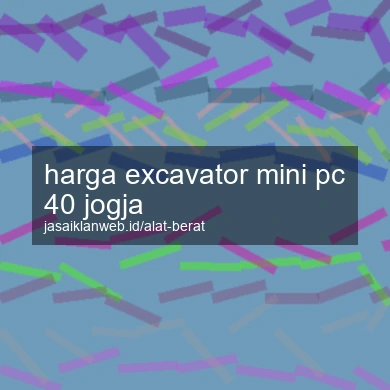 Harga Excavator Mini Pc 40 Jogja