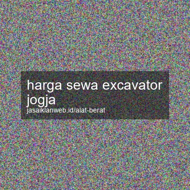 Harga Sewa Excavator Jogja