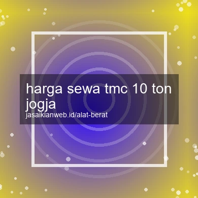 Harga Sewa Tmc 10 Ton Jogja