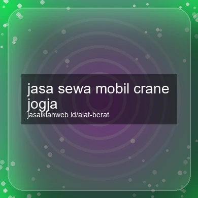 Jasa Sewa Mobil Crane Jogja