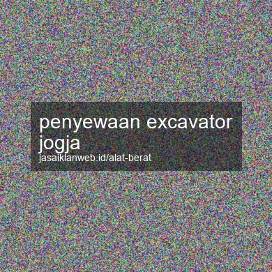 Penyewaan Excavator Jogja