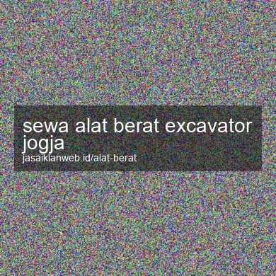 Sewa Alat Berat Excavator Jogja