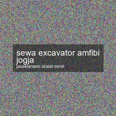 Sewa Excavator Amfibi Jogja