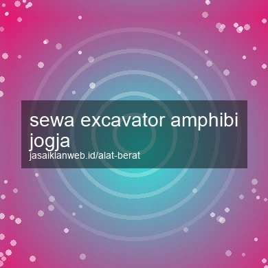 Sewa Excavator Amphibi Jogja