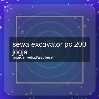 Sewa Excavator Pc 200 Jogja