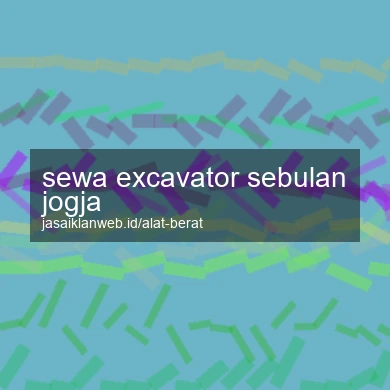 Sewa Excavator Sebulan Jogja
