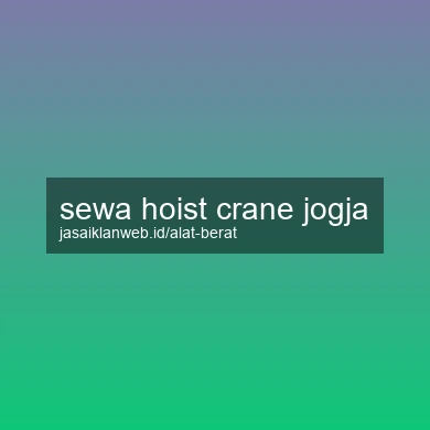 Sewa Hoist Crane Jogja
