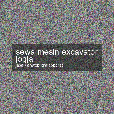 Sewa Mesin Excavator Jogja