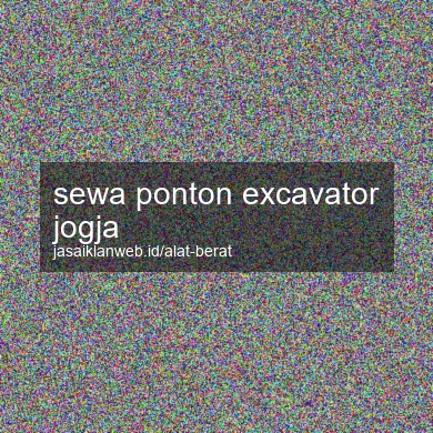 Sewa Ponton Excavator Jogja