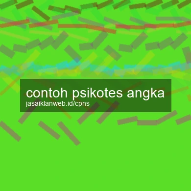 Contoh Psikotes Angka