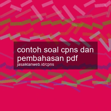 Contoh Soal Cpns Dan Pembahasan Pdf