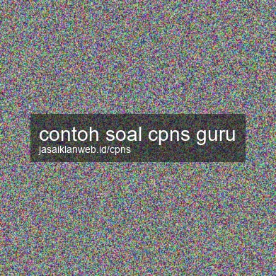 Contoh Soal Cpns Guru
