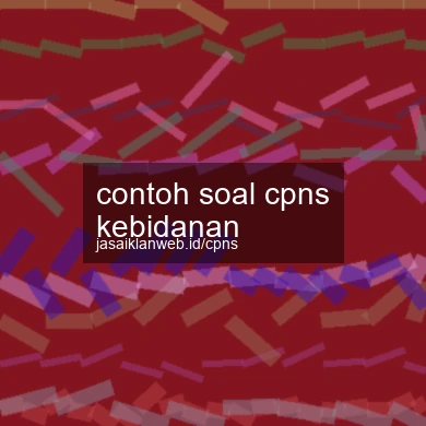 Contoh Soal Cpns Kebidanan