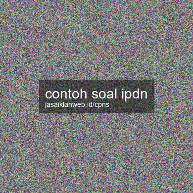 Contoh Soal Ipdn