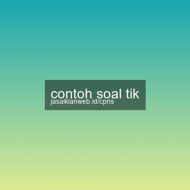 Contoh Soal Tik