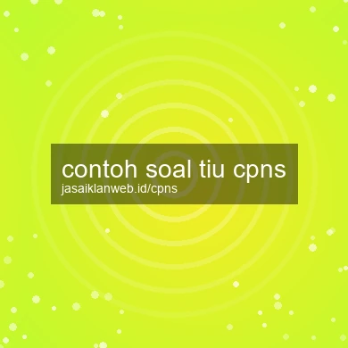 Contoh Soal Tiu Cpns