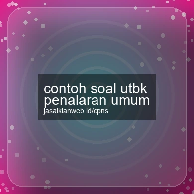 Contoh Soal Utbk Penalaran Umum