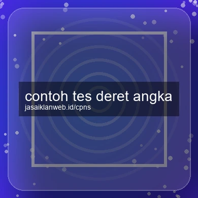 Contoh Tes Deret Angka