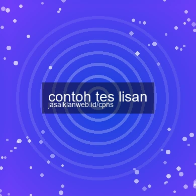 Contoh Tes Lisan