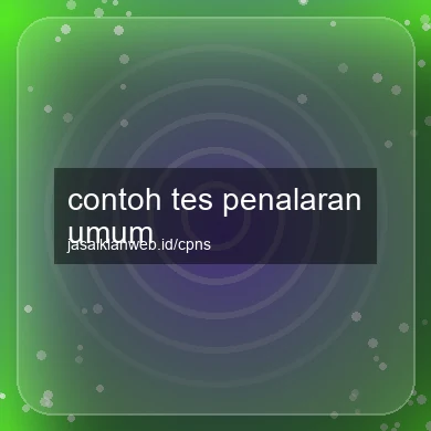 Contoh Tes Penalaran Umum