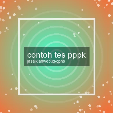 Contoh Tes Pppk