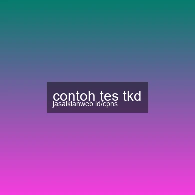 Contoh Tes Tkd
