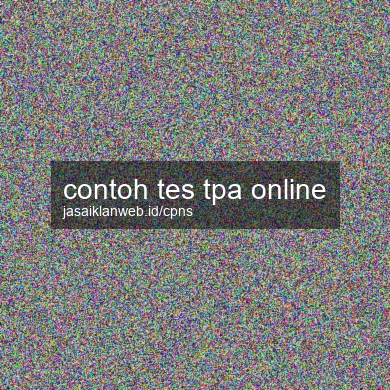 Contoh Tes Tpa Online