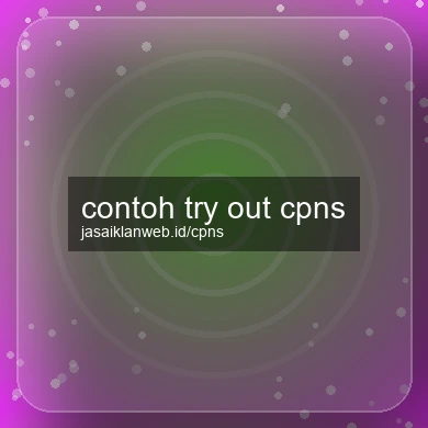 Contoh Try Out Cpns