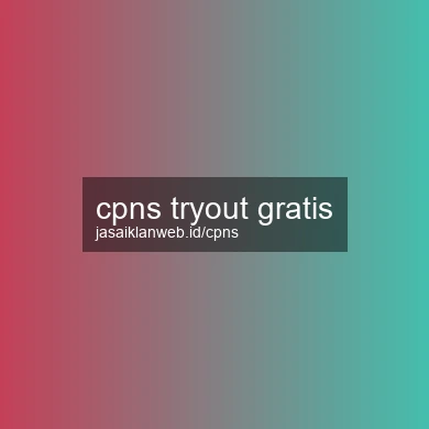 Cpns Tryout Gratis