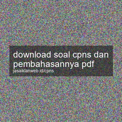 Download Soal Cpns Dan Pembahasannya Pdf