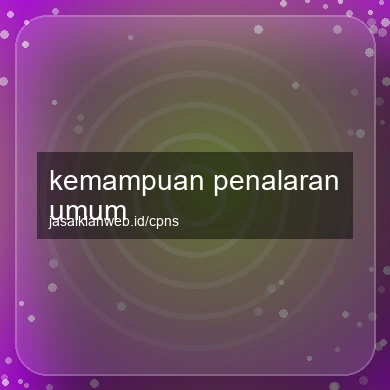 Kemampuan Penalaran Umum