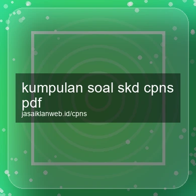 Kumpulan Soal Skd Cpns Pdf