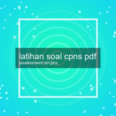 Latihan Soal Cpns Pdf