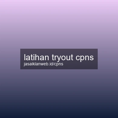 Latihan Tryout Cpns