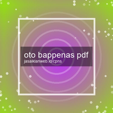 Oto Bappenas Pdf