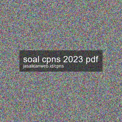 Soal Cpns 2023 Pdf