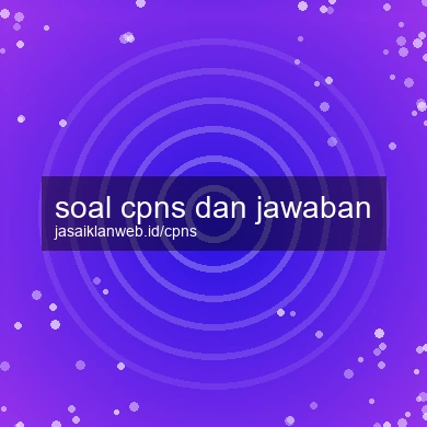 Soal Cpns Dan Jawaban