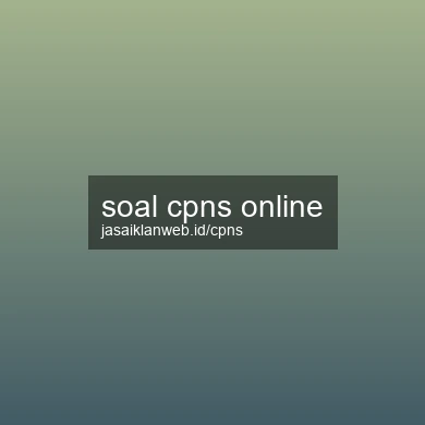 Soal Cpns Online