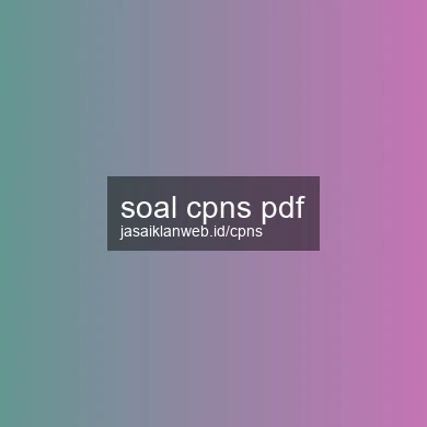 Soal Cpns Pdf