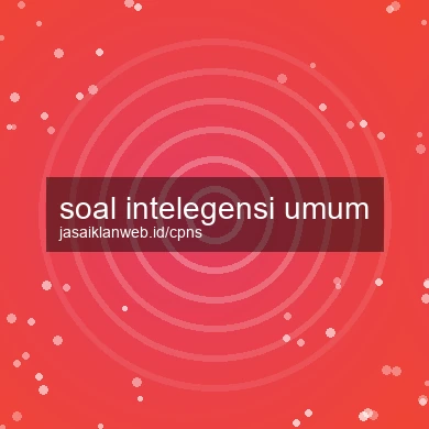 Soal Intelegensi Umum