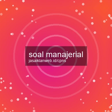 Soal Manajerial