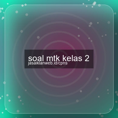 Soal Mtk Kelas 2