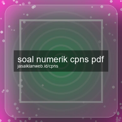 Soal Numerik Cpns Pdf