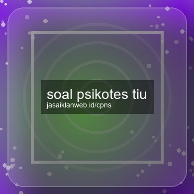 Soal Psikotes Tiu