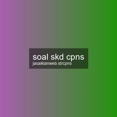 Soal Skd Cpns