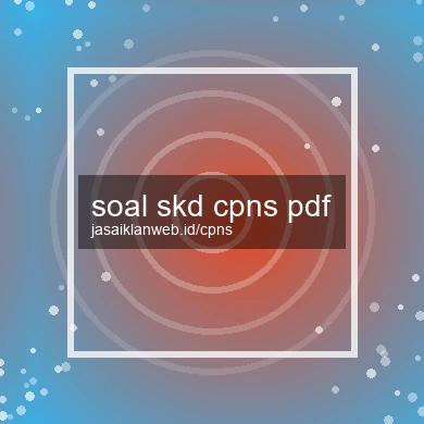 Soal Skd Cpns Pdf