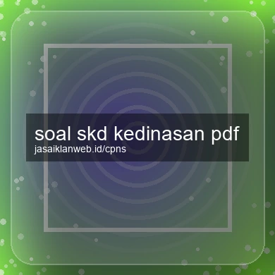 Soal Skd Kedinasan Pdf