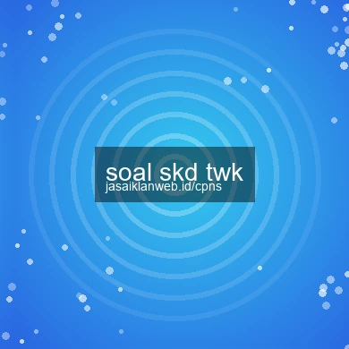 Soal Skd Twk