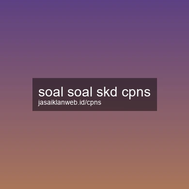 Soal Soal Skd Cpns