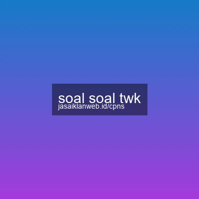Soal Soal Twk